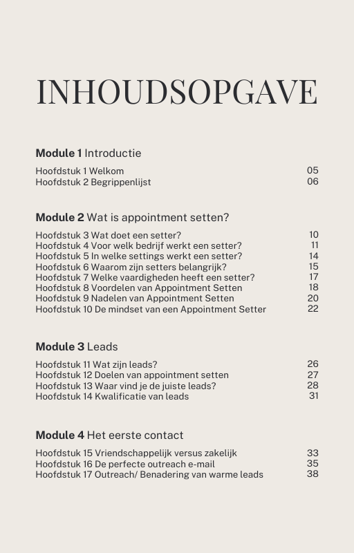 De Complete Gids voor Appointment Setters - Ebook